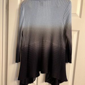 Beautiful tie dye  light blue/ black cardigan
